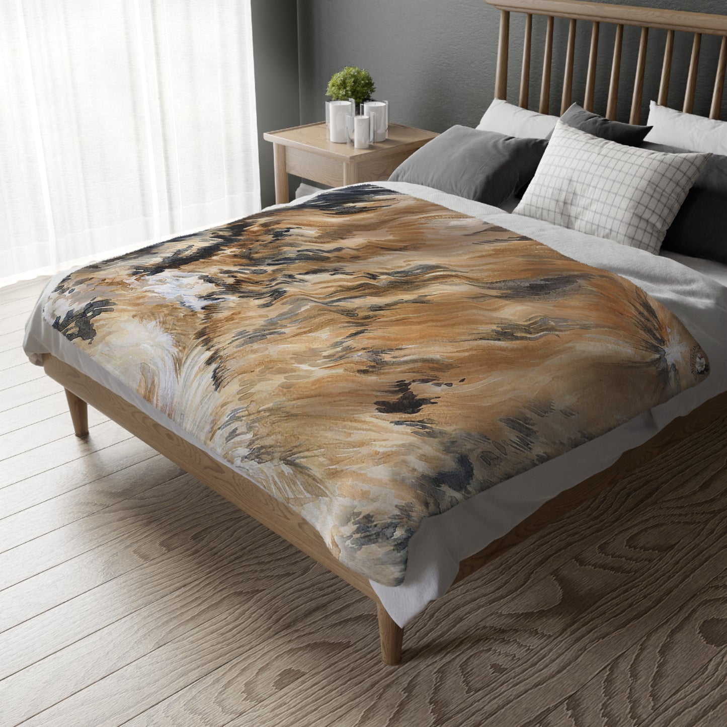 Velveteen Minky Blanket (Two-sided print)
