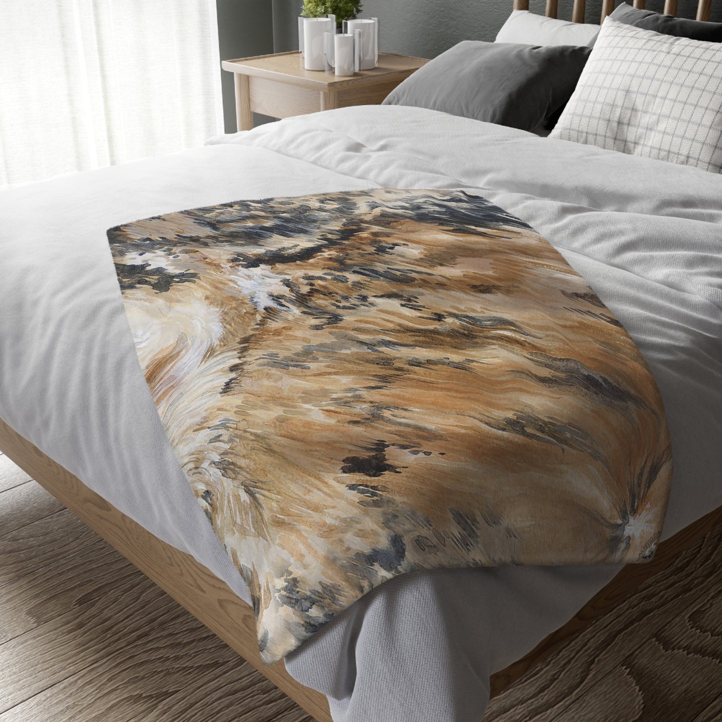 Velveteen Minky Blanket (Two-sided print)