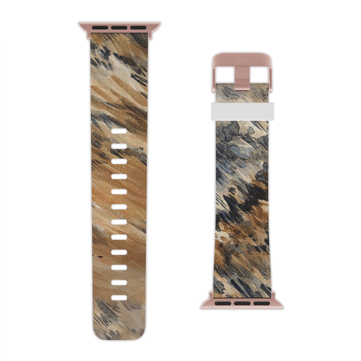 Watch Band for Apple Watch - Longhorn Brindle Hide_Black