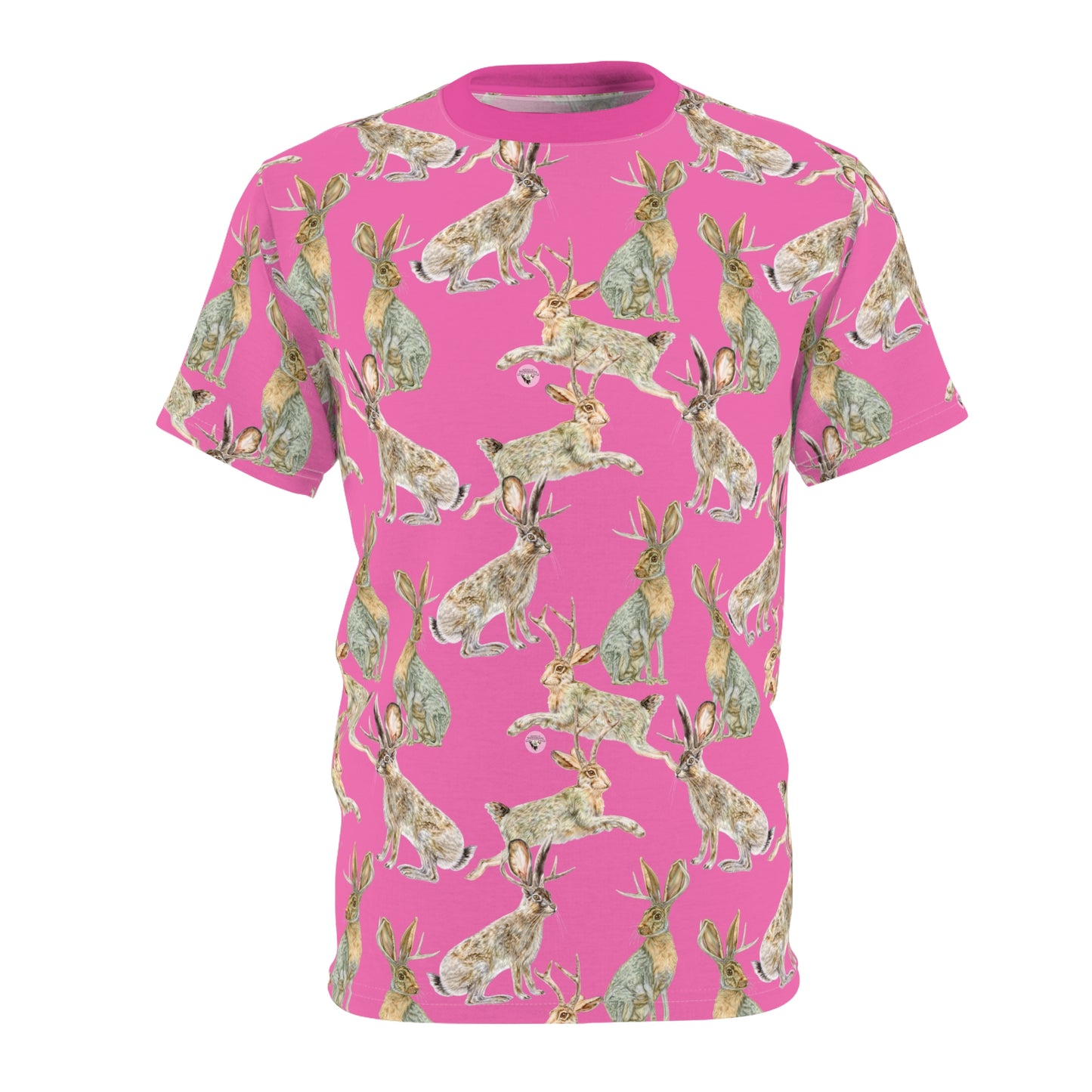 Unisex Cut & Sew Tee (AOP) - Rowdy Jacks_Fuschia