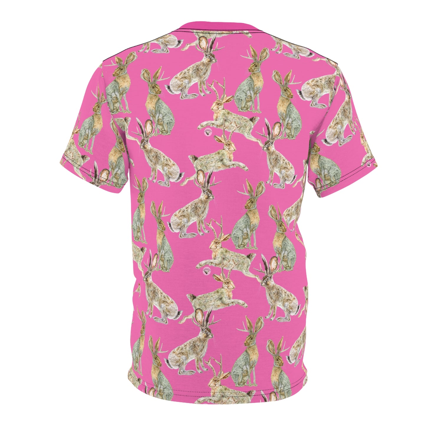 Unisex Cut & Sew Tee (AOP) - Rowdy Jacks_Fuschia