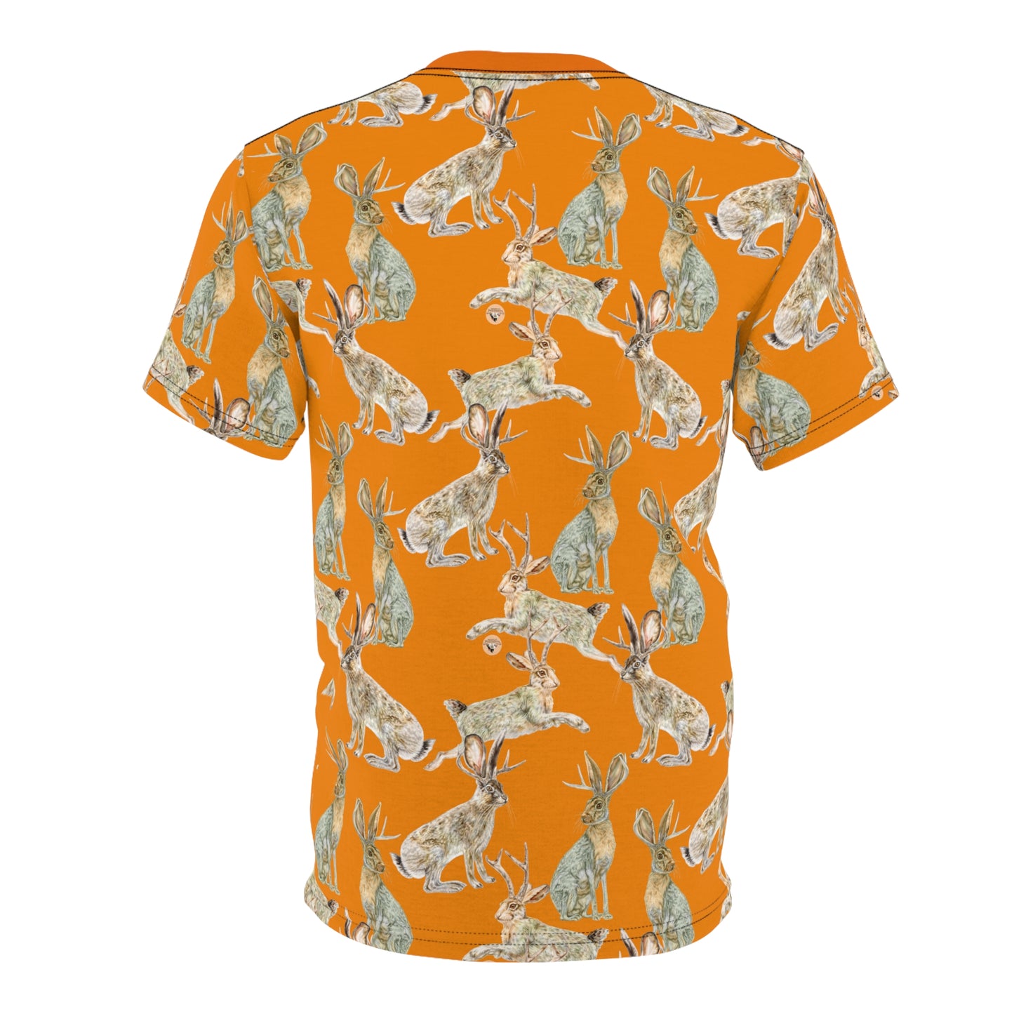 Unisex Cut & Sew Tee (AOP) - Rowdy Jacks_Tangerine