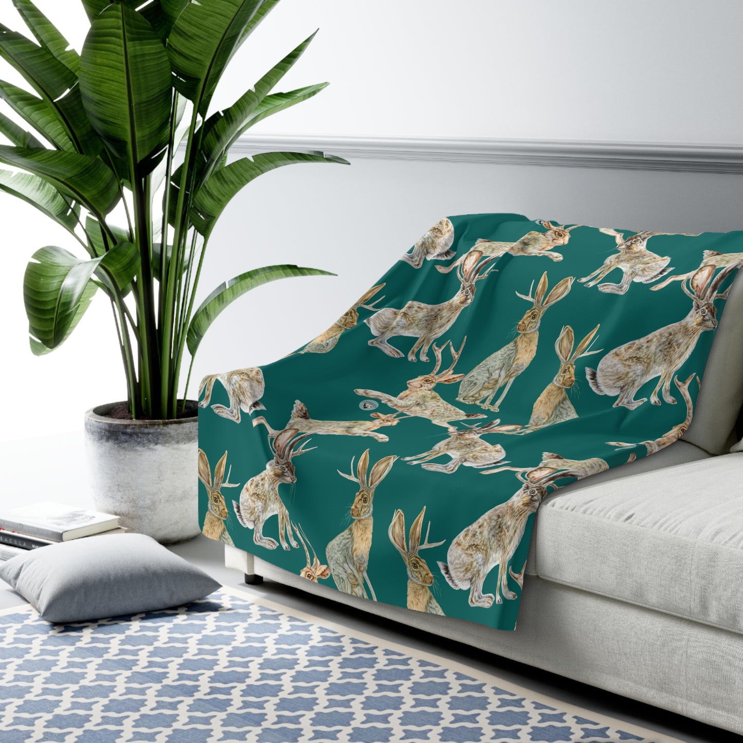 Sherpa Fleece Blanket - Rowdy Jacks_Spruce