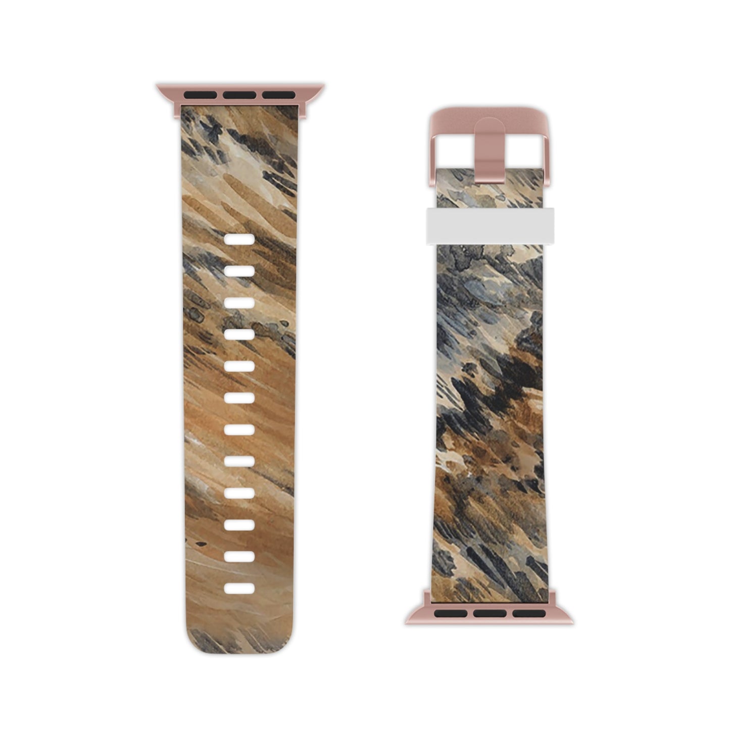 Watch Band for Apple Watch - Longhorn Brindle Hide_Black