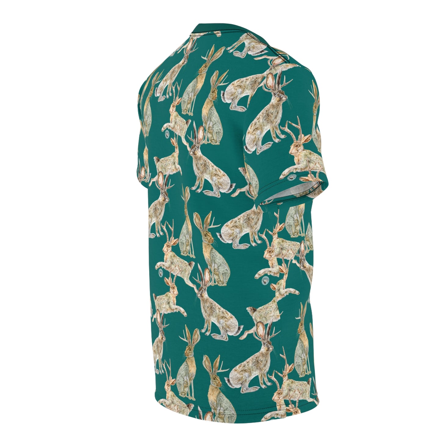 Unisex Cut & Sew Tee (AOP) - Rowdy Jacks_Spruce