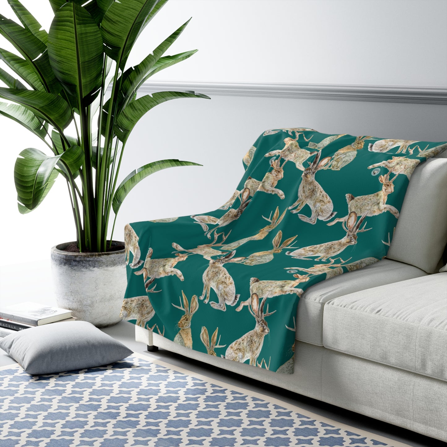 Sherpa Fleece Blanket - Rowdy Jacks_Spruce