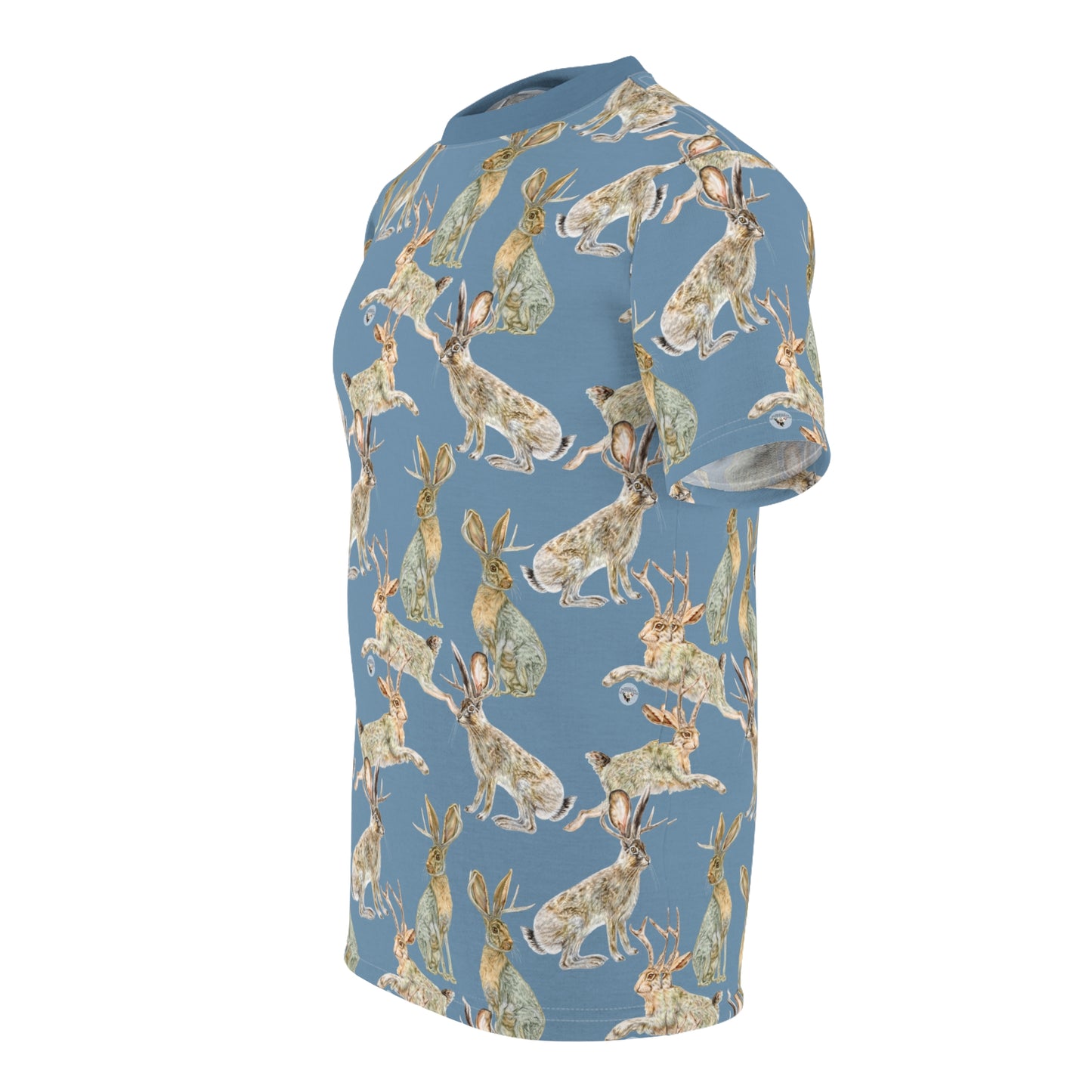 Unisex Cut & Sew Tee (AOP) - Rowdy Jacks_Sky