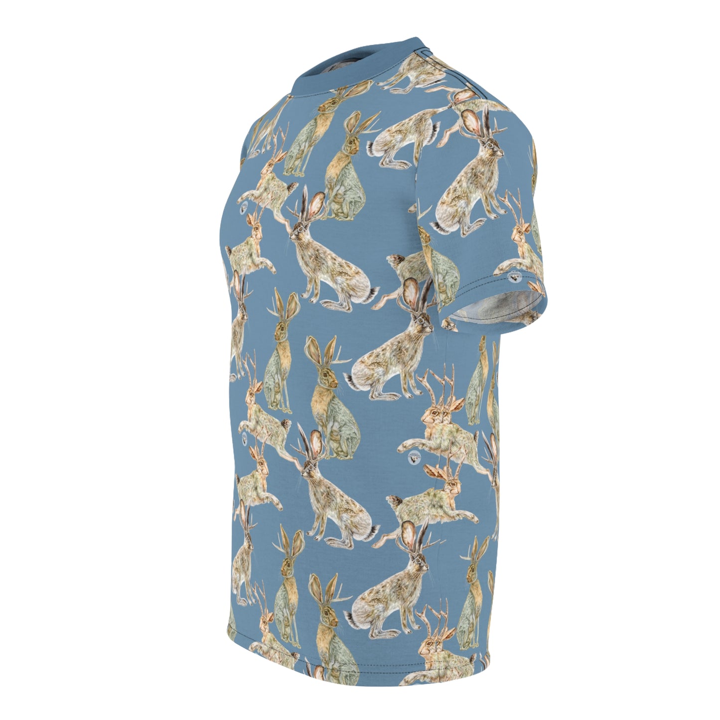 Unisex Cut & Sew Tee (AOP) - Rowdy Jacks_Sky