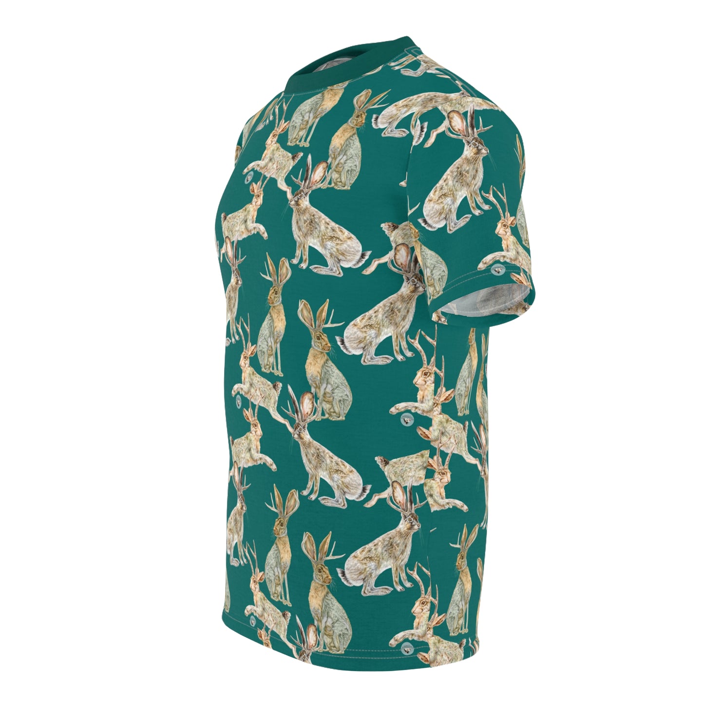 Unisex Cut & Sew Tee (AOP) - Rowdy Jacks_Spruce