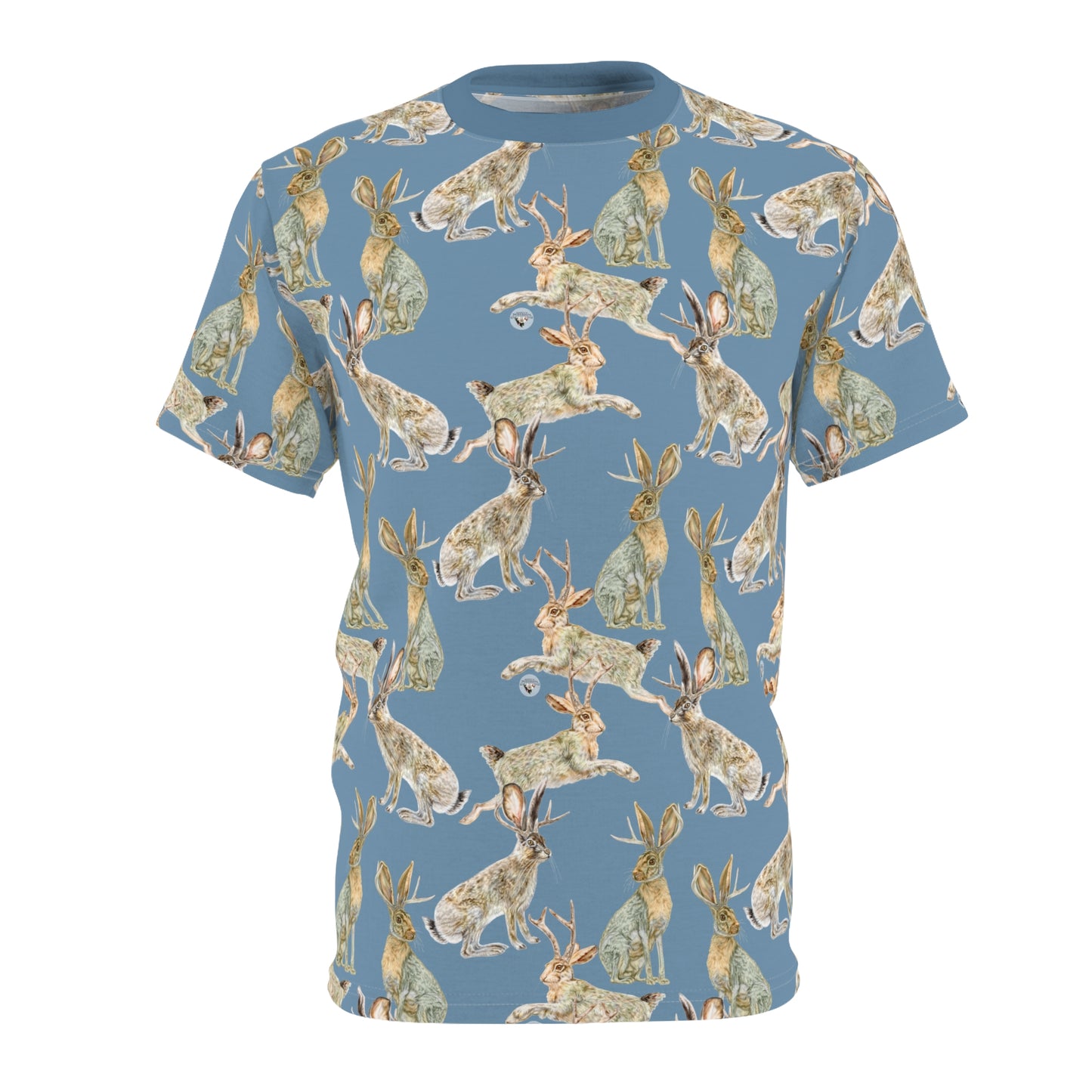 Unisex Cut & Sew Tee (AOP) - Rowdy Jacks_Sky